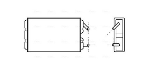 AVA VOLVO Радіатор опалення 740, 760, 940, 960 AVA COOLING VO6041