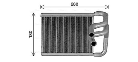 AVA HYUNDAI Радіатор опалення Elantra 06- AVA COOLING HY6482