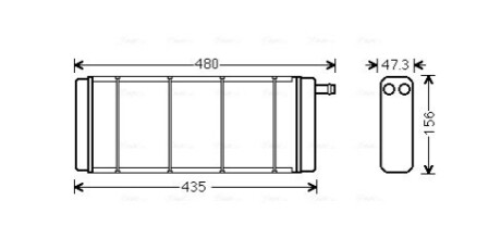 AVA VW Радіатор опалення TRANSPORTER T3 AVA COOLING VN6128