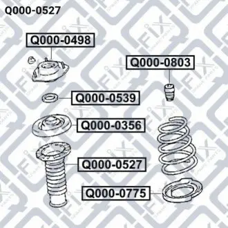 Пыльник переднего амортизатора Q-fix Q000-0527