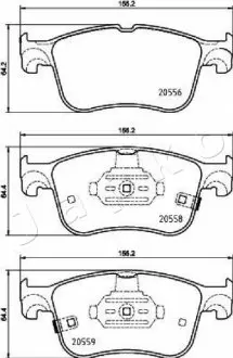 Фото колодки гальмівні передні Ford Focus IV (18 -) JAPKO 500354 Колодки гальмівні передні Ford Focus IV (18 -) JAPKO 500354