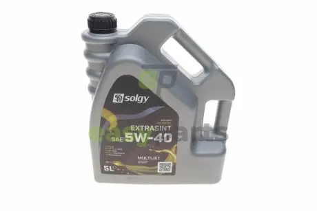 Олива 5W40 EXTRASINT MULTIJET (5L) (RN 0700/0710/MB226.51/API SN/CF/ACEA A3/B4) Solgy 504010