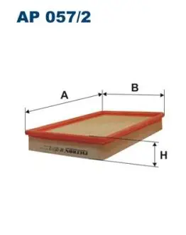 Воздушный фильтр OPEL CALIBRA A, VECTRA A, SAAB 900 II 2.0/2.5 01.89-02.98 FILTRON AP057/2 (фото 1)