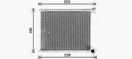 Радіатор обігрівача салону AVA AVA COOLING CN6333