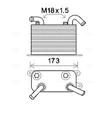 Радиатор масляный AVA AVA COOLING VN3310