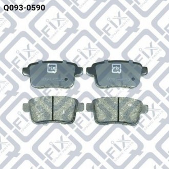 Колодки тормозные дисковые задние Q-fix Q093-0590 (фото 1)