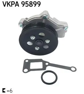 Насос водяной MAZDA 626/MPV 97- 2,0D SKF VKPA95899