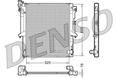 Радиатор MITSUBISHI L200 "05-15 DENSO DRM45017