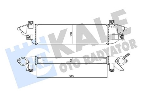 Інтеркулер Mitsubishi L200, Triton Intercooler KALE OTO RADYATOR 355670