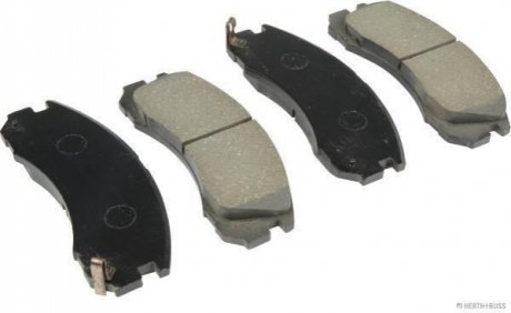 Колодки тормозные дисковые передние MITSUBISHI (выр-во) HERTH+BUSS / JAKOPARTS J3605031 (фото 1)