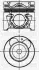 Поршень с кольцами і пальцем (размер отв. 75.5 / +0.5) (D4FC) Yenmak 36-04488-050 (фото 1)