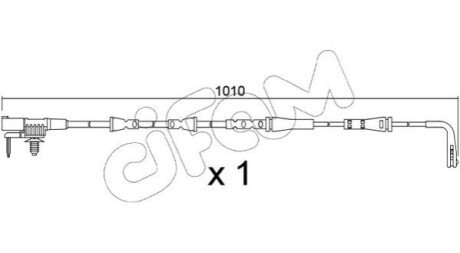 JAGUAR Датчик зносу гал. колодок (передній) XE 2.0 15- CIFAM SU.397 (фото 1)