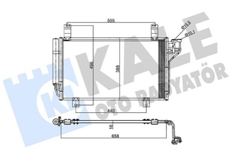 Радиатор кондиционера Mazda Cx-5 Condenser KALE OTO RADYATOR 357795