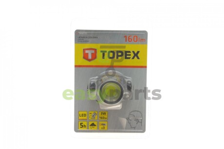 Ліхтар налобний (LED COB 160Lm) Topex 94W391 (фото 1)
