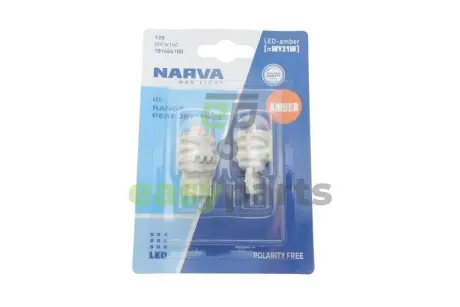 Автолампа WY21W 12V 2.15W WX3x16d LED (жовта) (К-кт 2 шт.) NARVA 181464100