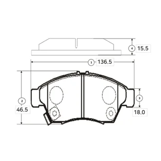 Колодки тормозов Suzuki Liana 01-передн. OLD CKS-3 (выр-во) CTR GK0943
