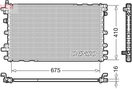 Радіатор охолоджування DENSO DRM20113 (фото 1)