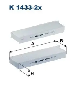 Фiльтр салону 2шт FILTRON K14332X