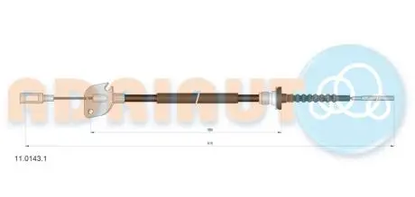 FIAT Трос зчеплення SEICENTO / 600 1.1 98-10 ADRIAUTO 11.0143.1