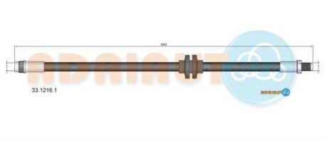 RENAULT шланг гальм. задній Master III 12- ADRIAUTO 33.1216.1