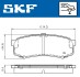 Комплект тормозных колодок, дисковый тормоз SKF VKBP 90136 (фото 2)