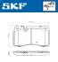 Фото 2 - комплект гальмівних колодок, дискове гальмо SKF VKBP 80312 Комплект гальмівних колодок, дискове гальмо SKF VKBP 80312 (фото 2)