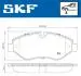 Фото 4 - комплект тормозных колодок, дисковый тормоз SKF VKBP 80006 Комплект тормозных колодок, дисковый тормоз SKF VKBP 80006 (фото 4)