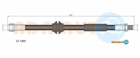 DB шланг гальмівний передній W164 ADRIAUTO 27.1265