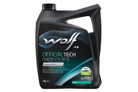 Фото officialtech 0w20 c5 rfe 5lx4 Wolf 1042489 OFFICIALTECH 0W20 C5 RFE 5Lx4 Wolf 1042489