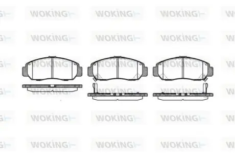 Колодки тормозные диск. перед. (Remsa) Honda Civic 00> 05> 12> / Hyundai M WOKING P647312