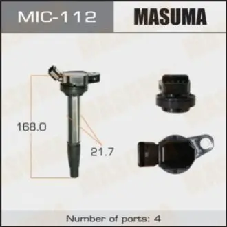 Котушка запалювання 1ZRFE, 2ZRFE, NZE14#.ZRE14#.NZE15#.NCP11# MASUMA MIC112