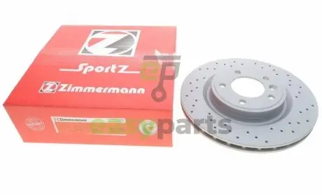 Диск гальмівний (задній) Land Rover Discovery V 16-/ Range Rover 12- (325x25) ZIMMERMANN 450.5228.52