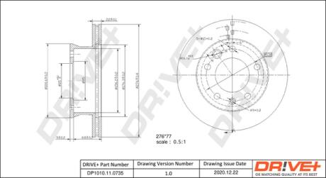 Drive+ - Гальмівний диск DR!VE+ DP1010.11.0735