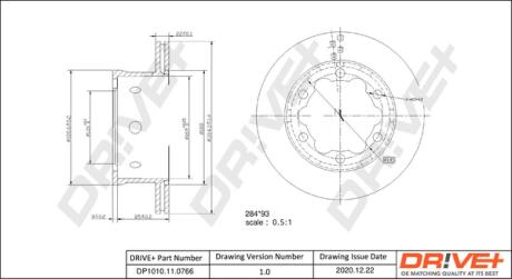 Drive+ - Гальмівний диск DR!VE+ DP1010.11.0766