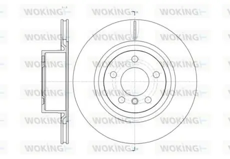 Диск тормозной задний (кратно 2) (Remsa) BMW X3F25 10>17 WOKING D6145510