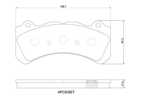 Тормозные колодки дисковые BREMBO P86 034