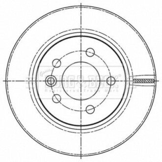 Гальмiвнi диски BORG & BECK BBD5509