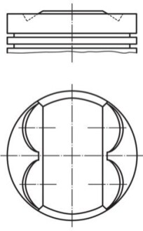 Поршень двигуна MAHLE / KNECHT 081 PI 00107 001 (фото 1)