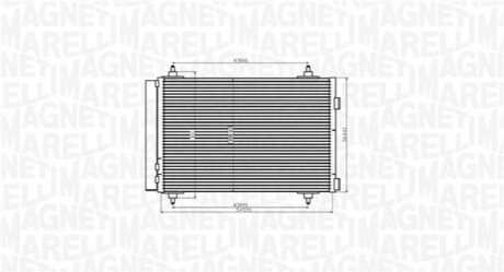 Конденсер кондиціонера MAGNETI MARELLI BC916