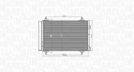 Конденсер кондиціонера MAGNETI MARELLI BC916