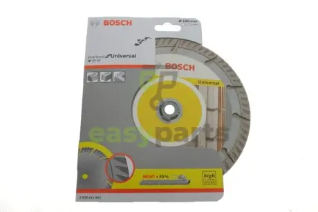 Круг відрізний 180x2x22,2 мм (Алмазний Standard for Universal) BOSCH 2608615063