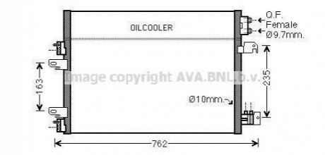Радиатор кондиционера JEEP COMPASS/ DODGE CALIBER (06-) (выр-во) AVA COOLING JE5060D (фото 1)