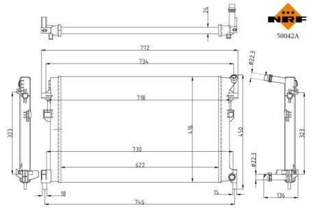 CHLODNICA WODY NRF 50042A