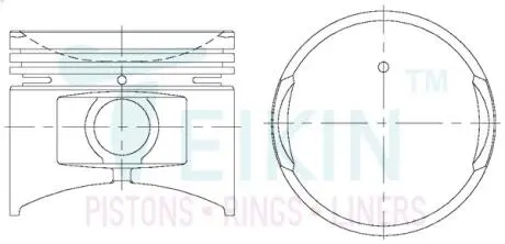Фото поршні ремонт (+0.50 мм) (к-кт на мотор) Nissan E15-III TEIKIN 44355050 Поршні ремонт (+0.50 мм) (к-кт на мотор) Nissan E15-III TEIKIN 44355050