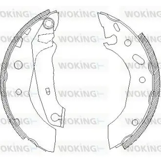 Колодки тормозные WOKING Z4507.01