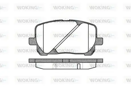 Колодки тормозные WOKING P8543.00