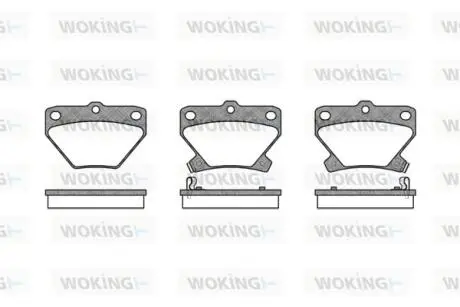 Колодки тормозные WOKING P6413.02
