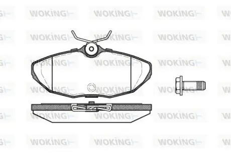 Колодки тормозные WOKING P6323.00
