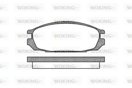 Колодки тормозные WOKING P3923.00