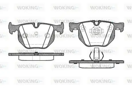 Колодки тормозные WOKING P2813.40